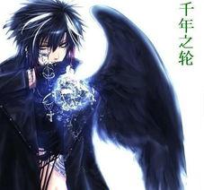 动漫黑衣少年黑色背景,黑衣少年的神秘之旅